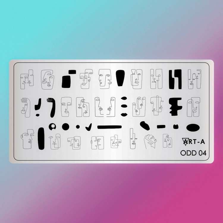 Пластина для стемпинга Odd 04