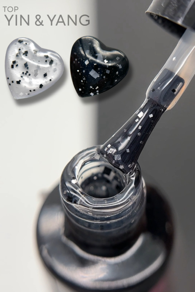LOVE NAIL TOP &quot;ИНЬ И ЯНЬ&quot; 5 мл без липкого слоя 