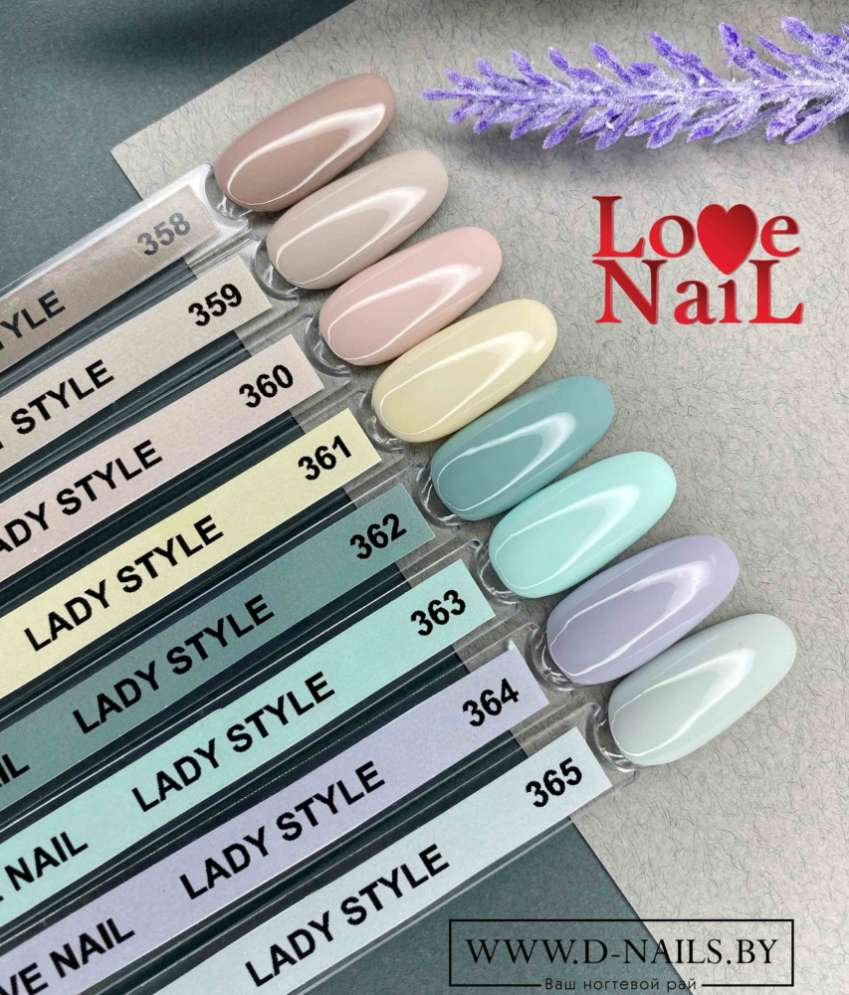 .Палитра гель-лаков LOVE NAIL 