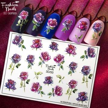 Fashion Nails Слайдер-дизайн 3D № 50