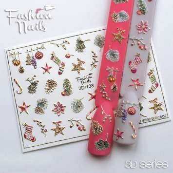 Fashion Nails Слайдер-дизайн 3D № 138