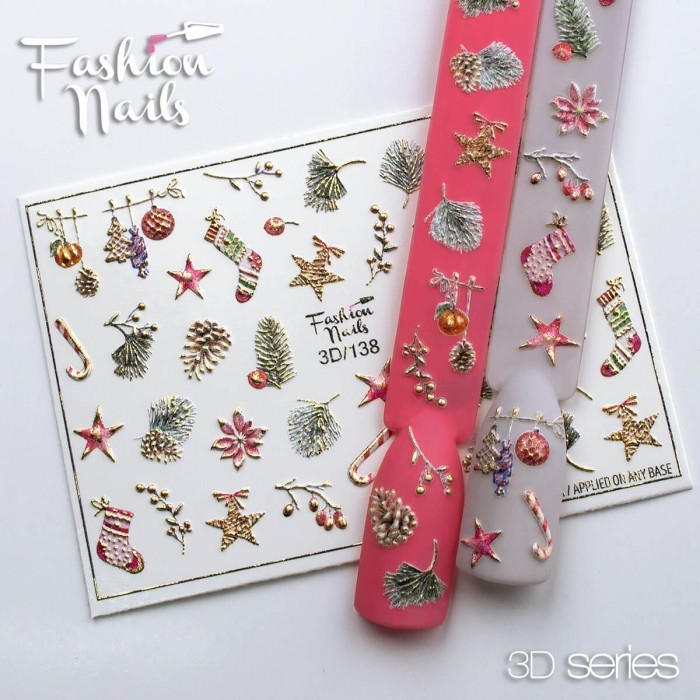Fashion Nails Слайдер-дизайн 3D № 138