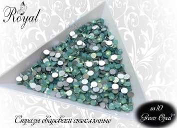 Стразы ss10 Green Opal 2.7-2.9mm 100шт     