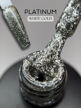 Гель-лак ROYAL Платинум &quot;WHITE GOLD&quot; 10 ml 