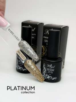 Гель-лак ROYAL Платинум "WHITE GOLD" 10 ml 