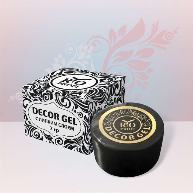 Rio Profi Decor Gel Густой гель с липким слоем для крупных украшений в банке, 7 г