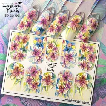 Fashion Nails Слайдер-дизайн 3D № 51