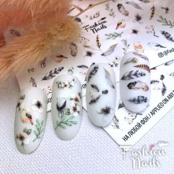 Fashion Nails Слайдер-дизайн WHITE № 94