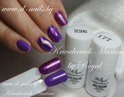 Фольга для дизайна ногтей "битое стекло" Royal №14