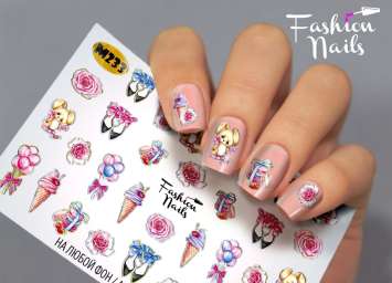 Fashion Nails Слайдер-дизайн METALLIC № 233