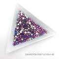 Стразы Swarovski FUCHSIA AB MIX 144 шт (микс размеры)   