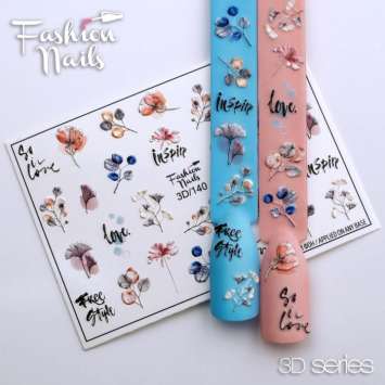 Fashion Nails Слайдер-дизайн 3D № 140