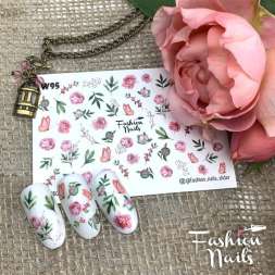 Fashion Nails Слайдер-дизайн WHITE № 95