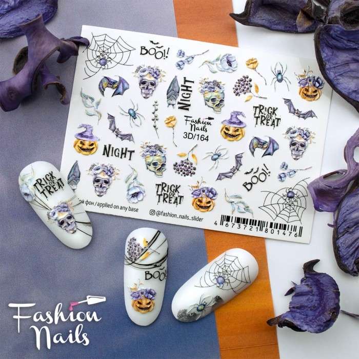 Fashion Nails Слайдер-дизайн 3D № 164