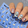 Fashion Nails Слайдер-дизайн WHITE № 54