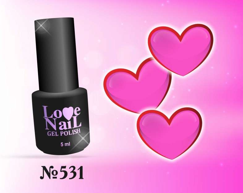 531 LOVE NAIL ГЕЛЬ ЛАК класса Premium   