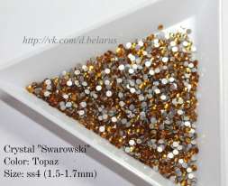 Стразы ss4 Topaz 1.5-1.7mm 100шт