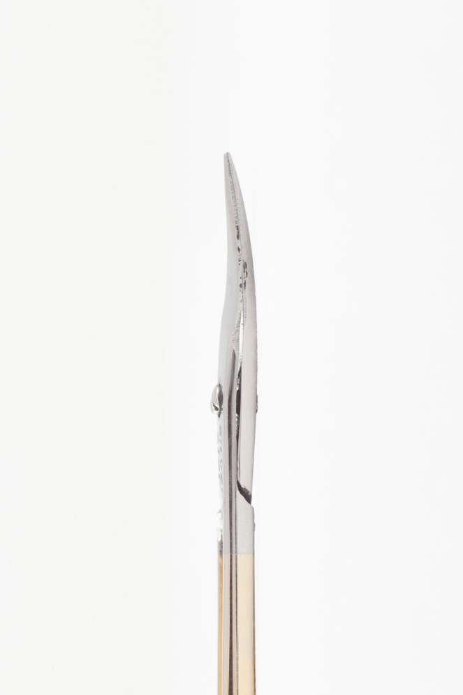 Ножницы для кутикулы Silver Star НСС-4 HG (18мм) ручной заточки узкие, загнутые серия Classic 