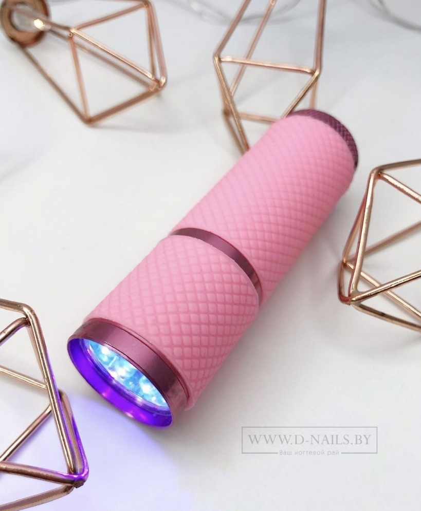 LED-фонарик для сушки искусственного покрытия, розовый 