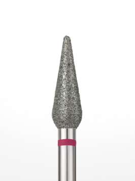 Фреза алмазная с закругленным концом "КАПЛЯ" 4,0 мм мелкая зернистость