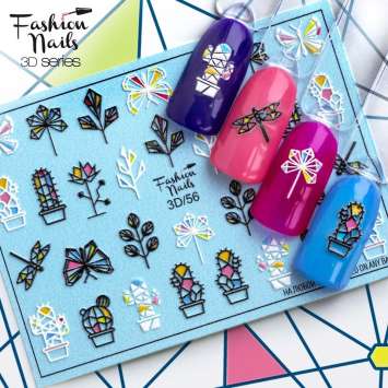Fashion Nails Слайдер-дизайн 3D № 56