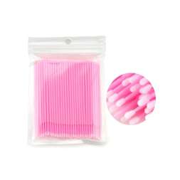 Микробраши (цвет розовый) 100 шт 