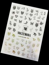 Наклейки Nogtemoda Combi Metallic № 008