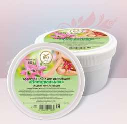 Rio Profi Сахарная паста для шугаринга Натуральная Средней консистенции, 500 гр 