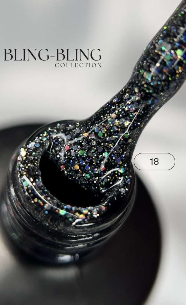 ROYAL Светоотражающий гель-лак "Блинг Блинг" BBR18