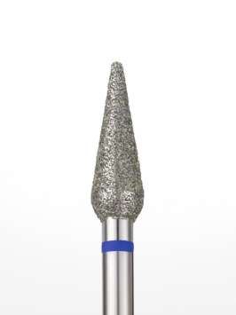 Фреза алмазная с закругленным концом "КАПЛЯ" 4,0 мм средняя зернистость  