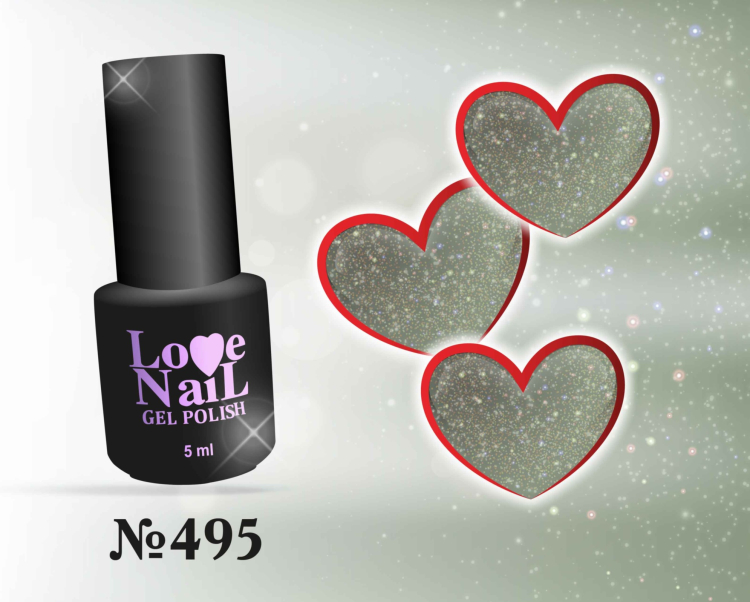 495 LOVE NAIL ГЕЛЬ ЛАК класса Premium         