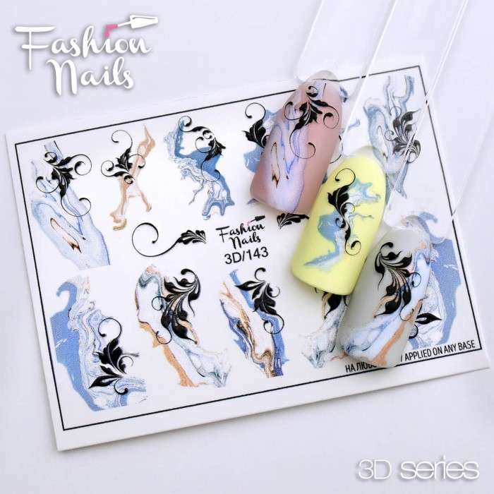 Fashion Nails Слайдер-дизайн 3D № 143