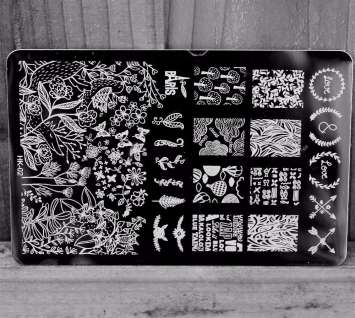 Большой диск для стемпинга (14.5*9.5 см) №HK-02