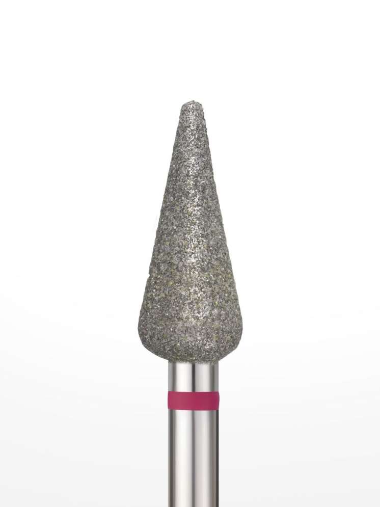 Фреза алмазная с закругленным концом "КАПЛЯ" 5,0 мм мелкая зернистость