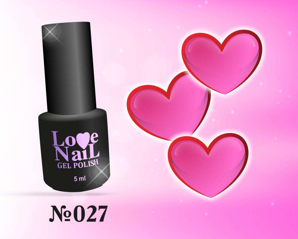 027 LOVE NAIL ГЕЛЬ ЛАК класса Premium 