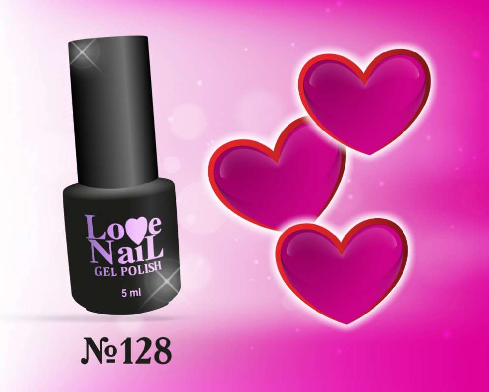 128 LOVE NAIL ГЕЛЬ ЛАК класса Premium 