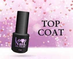 Топ с липким слоем (Top Coat) 5 мл LOVE NAIL 