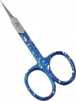 Ножницы для кутикулы Silver Star НСС-5 BLUE (22мм) ручной заточки узкие, загнутые серия Classic  