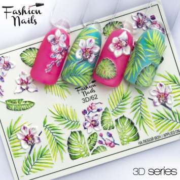 Fashion Nails Слайдер-дизайн 3D № 62