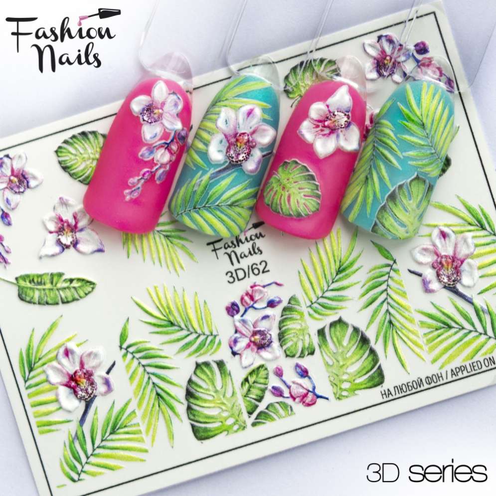 Fashion Nails Слайдер-дизайн 3D № 62