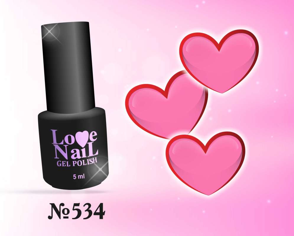534 LOVE NAIL ГЕЛЬ ЛАК класса Premium    
