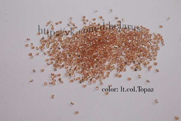 Фианиты Lt.col.topaz 100 шт   
