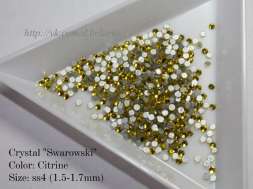 Стразы ss4 Citrine 1.5-1.7mm 100шт   