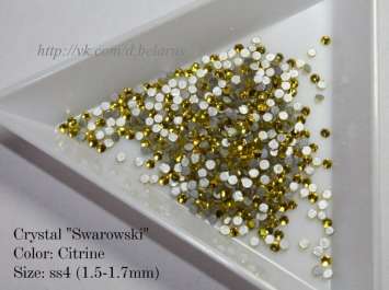 Стразы ss4 Citrine 1.5-1.7mm 100шт   
