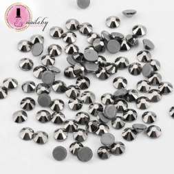 Стразы ss4 Jet Hematite 1.5-1.7mm 100шт   