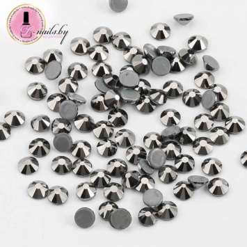Стразы ss4 Jet Hematite 1.5-1.7mm 100шт   