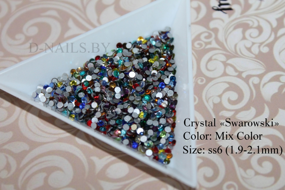 Стразы ss6 MIX color 1.9-2.1mm 100шт     
