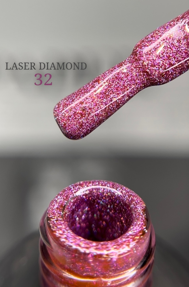 LD32 Гель-лак ROYAL Лазер Даймонд 10 ml                      