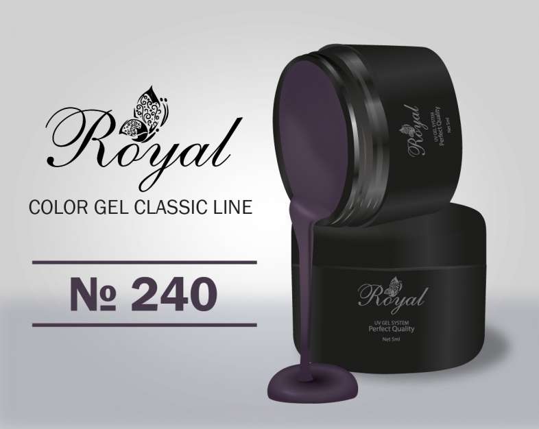 Цветной гель Royal Classic Line 5ml №240