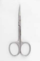 Ножницы для кутикулы Silver Star НСС-6 (22мм) ручной заточки узкие, загнутые серия Classic    